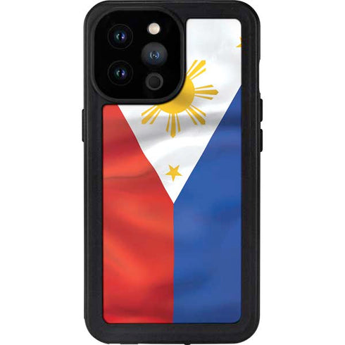 Philippines Flag iPhone 14 Pro Max Waterproof Case