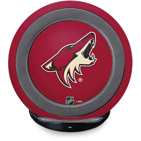 NHL Arizona Coyotes Solid Background Fast Charge Wireless Charging Stand Skin