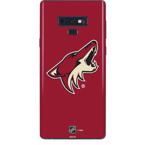 NHL Arizona Coyotes Solid Background Galaxy Note 9 Skin