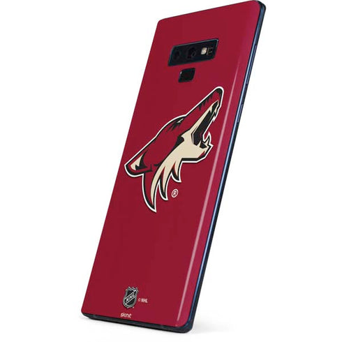 NHL Arizona Coyotes Solid Background Galaxy Note 9 Skin