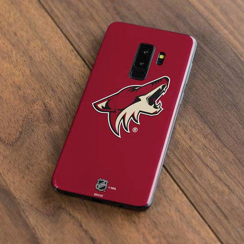NHL Arizona Coyotes Solid Background Galaxy S9 Plus Skin