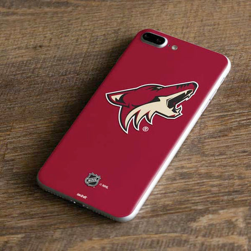 NHL Arizona Coyotes Solid Background iPhone 8 Plus Skin