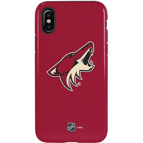 NHL Arizona Coyotes Solid Background iPhone X Pro Case