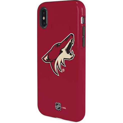 NHL Arizona Coyotes Solid Background iPhone X Pro Case