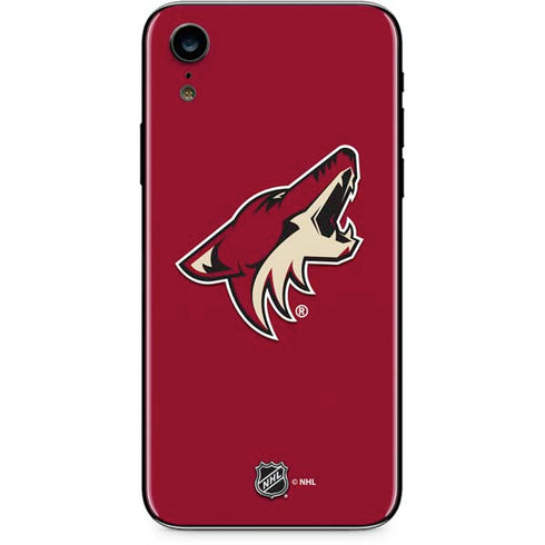NHL Arizona Coyotes Solid Background iPhone XR Skin