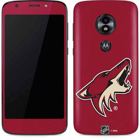 NHL Arizona Coyotes Solid Background Moto E5 Play Skin