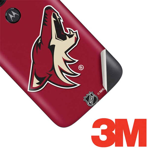 NHL Arizona Coyotes Solid Background Moto E5 Play Skin