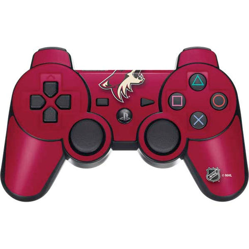 NHL Arizona Coyotes Solid Background PS3 Dual Shock wireless controller Skin