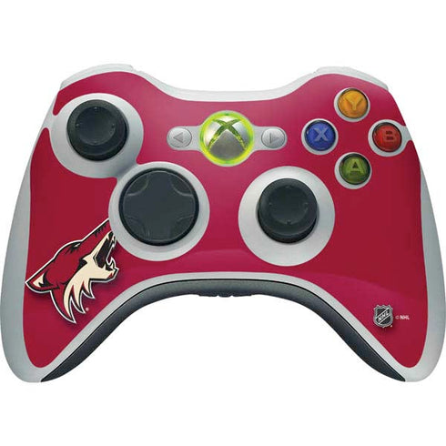 NHL Arizona Coyotes Solid Background Xbox 360 Wireless Controller Skin