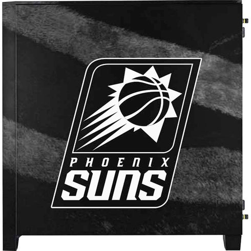 NBA Phoenix Suns Black Animal Print Corsair 4000D Tempered Glass Mid-Tower ATX Case Skin