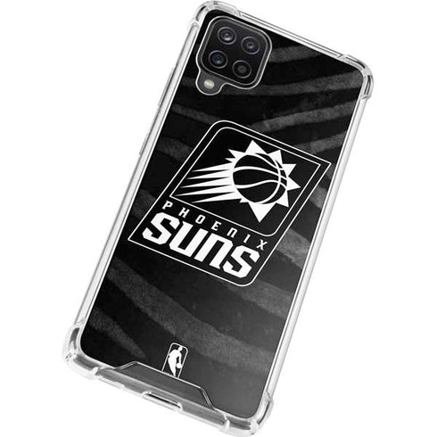 NBA Phoenix Suns Black Animal Print Galaxy A12 Clear Case