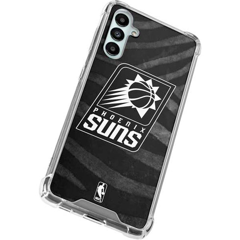 NBA Phoenix Suns Black Animal Print Galaxy A14 5G Clear Case