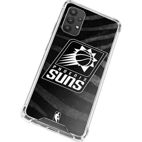 NBA Phoenix Suns Black Animal Print Galaxy A32 5G Clear Case