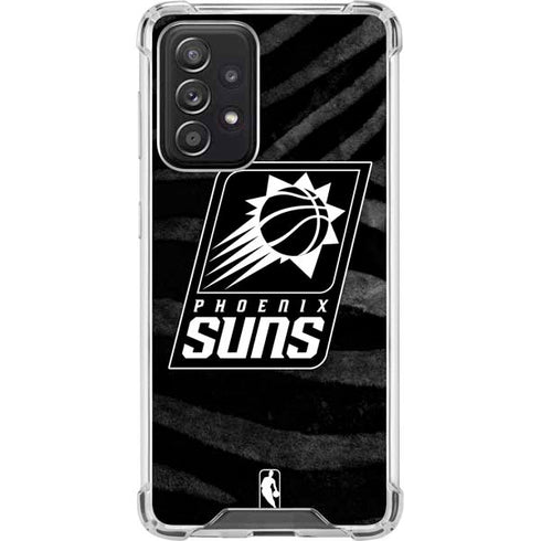 NBA Phoenix Suns Black Animal Print Galaxy A52 5G Clear Case