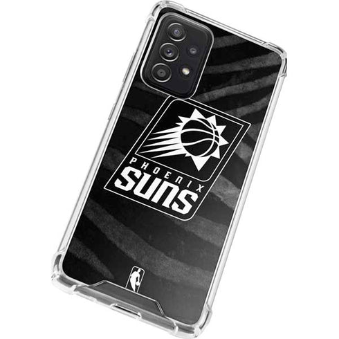 NBA Phoenix Suns Black Animal Print Galaxy A52 5G Clear Case