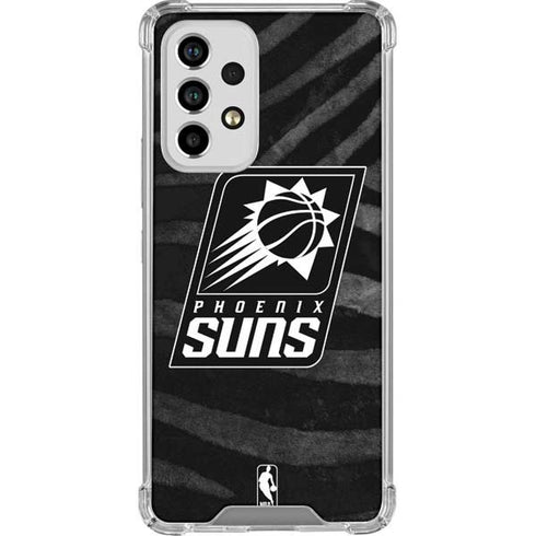 NBA Phoenix Suns Black Animal Print Galaxy A53 5G Clear Case