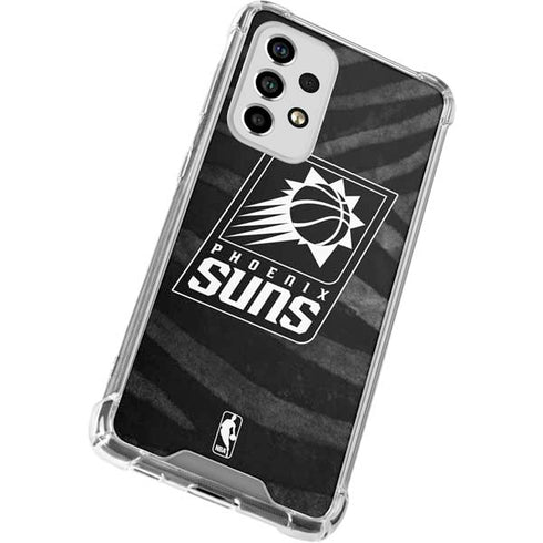 NBA Phoenix Suns Black Animal Print Galaxy A53 5G Clear Case