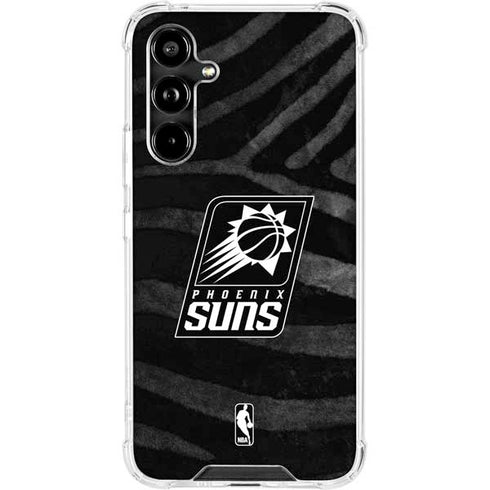 NBA Phoenix Suns Black Animal Print Galaxy A54 5G Clear Case