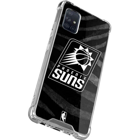 NBA Phoenix Suns Black Animal Print Galaxy A71 5G Clear Case