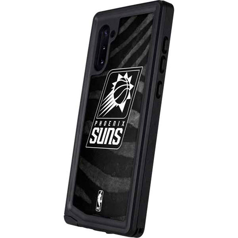 NBA Phoenix Suns Black Animal Print Galaxy Note 10 Waterproof Case