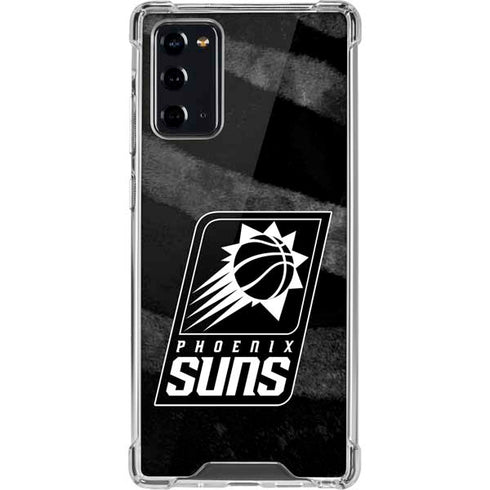 NBA Phoenix Suns Black Animal Print Galaxy Note20 5G Clear Case
