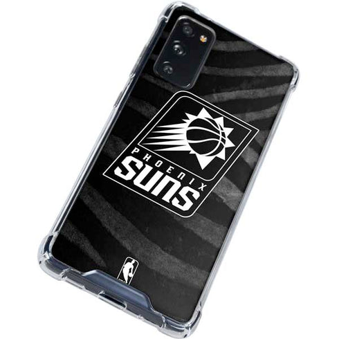 NBA Phoenix Suns Black Animal Print Galaxy S20 FE Clear Case