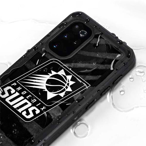 NBA Phoenix Suns Black Animal Print Galaxy S20 Plus Waterproof Case