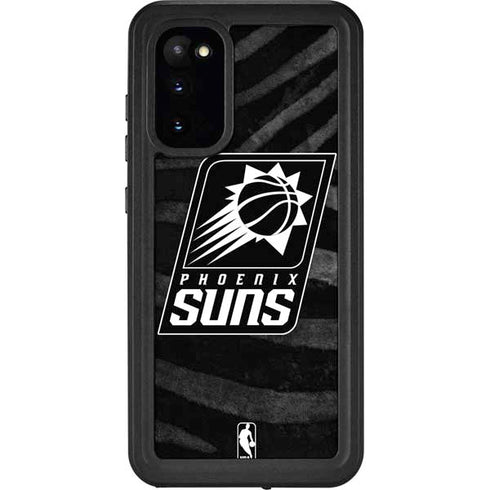 NBA Phoenix Suns Black Animal Print Galaxy S20 Waterproof Case