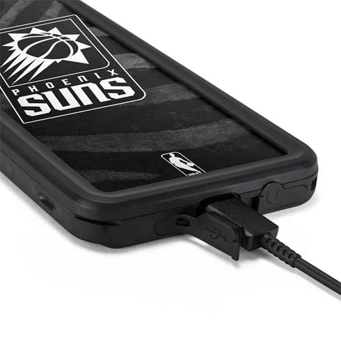NBA Phoenix Suns Black Animal Print Galaxy S20 Waterproof Case