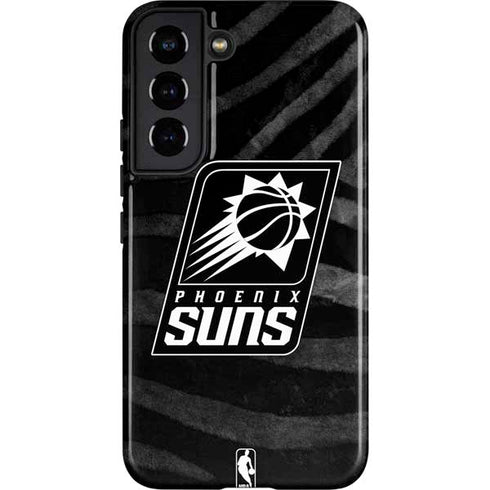 NBA Phoenix Suns Black Animal Print Galaxy S22 Pro Case