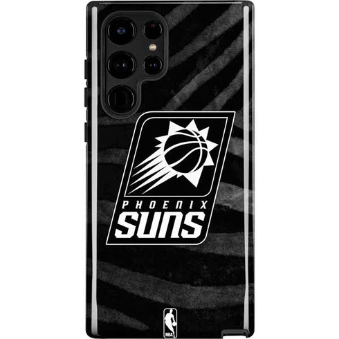 NBA Phoenix Suns Black Animal Print Galaxy S22 Ultra Pro Case