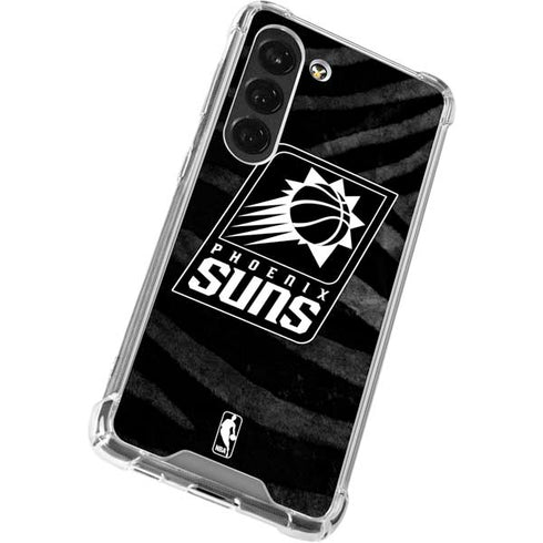 NBA Phoenix Suns Black Animal Print Galaxy S23 Clear Case