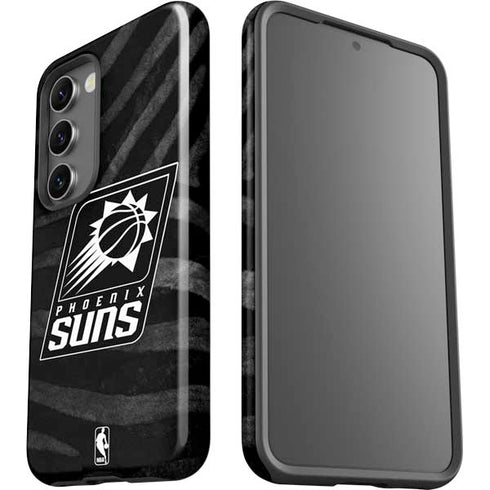 NBA Phoenix Suns Black Animal Print Galaxy S23 Plus Pro Case