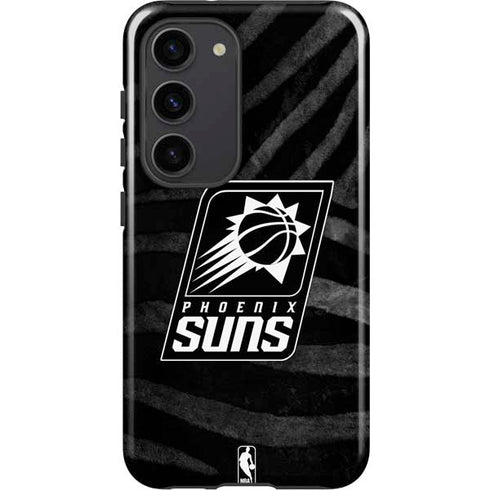 NBA Phoenix Suns Black Animal Print Galaxy S23 Pro Case
