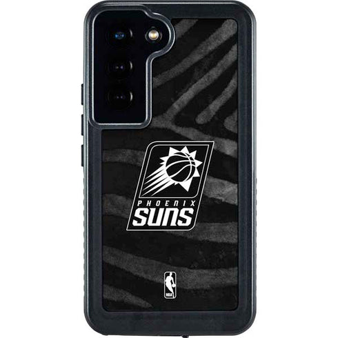 NBA Phoenix Suns Black Animal Print Galaxy S23 Waterproof Case
