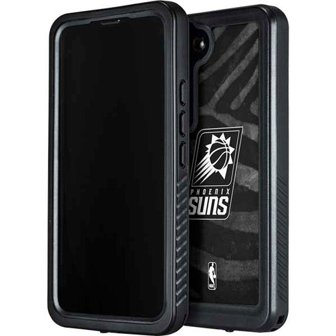 NBA Phoenix Suns Black Animal Print Galaxy S23 Waterproof Case