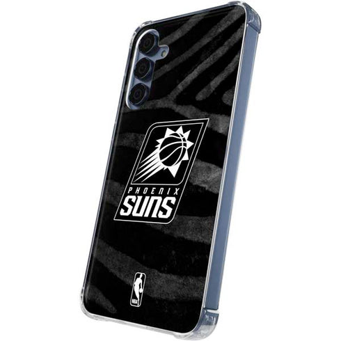 NBA Phoenix Suns Black Animal Print Galaxy S24 Clear Case