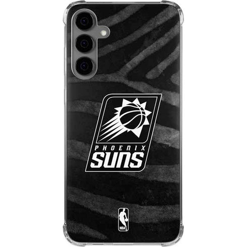 NBA Phoenix Suns Black Animal Print Galaxy S24 Plus Clear Case