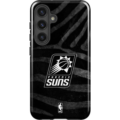 NBA Phoenix Suns Black Animal Print Galaxy S24 Plus Impact Case