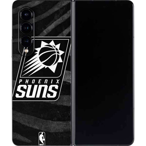 NBA Phoenix Suns Black Animal Print Galaxy Z Fold4 5G Skin