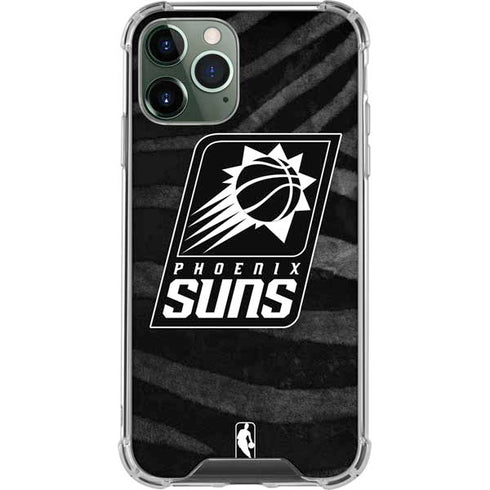 NBA Phoenix Suns Black Animal Print iPhone 11 Pro Max Clear Case