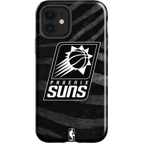NBA Phoenix Suns Black Animal Print iPhone 12 Impact Case