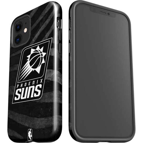 NBA Phoenix Suns Black Animal Print iPhone 12 Impact Case