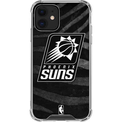 NBA Phoenix Suns Black Animal Print iPhone 12 Mini Clear Case