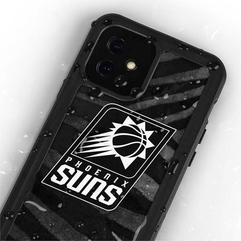 NBA Phoenix Suns Black Animal Print iPhone 12 Mini Waterproof Case