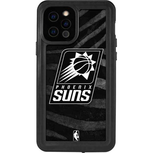 NBA Phoenix Suns Black Animal Print iPhone 12 Pro Waterproof Case