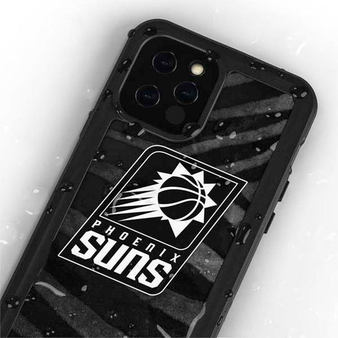 NBA Phoenix Suns Black Animal Print iPhone 12 Pro Waterproof Case