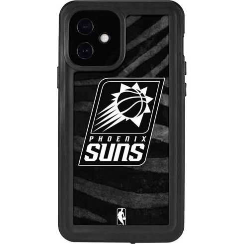 NBA Phoenix Suns Black Animal Print iPhone 12 Waterproof Case