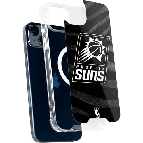 NBA Phoenix Suns Black Animal Print iPhone 13 MagSafe Case