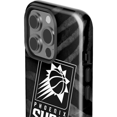 NBA Phoenix Suns Black Animal Print iPhone 15 Pro Impact Case